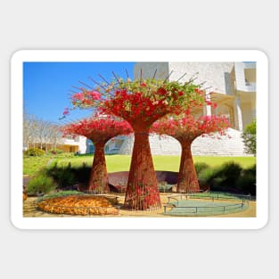 Getty Museum Gardens Study 1 Sticker